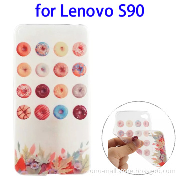 Mobile Accessory Colorful Design Soft TPU Protective Back Cover for Lenovo S90